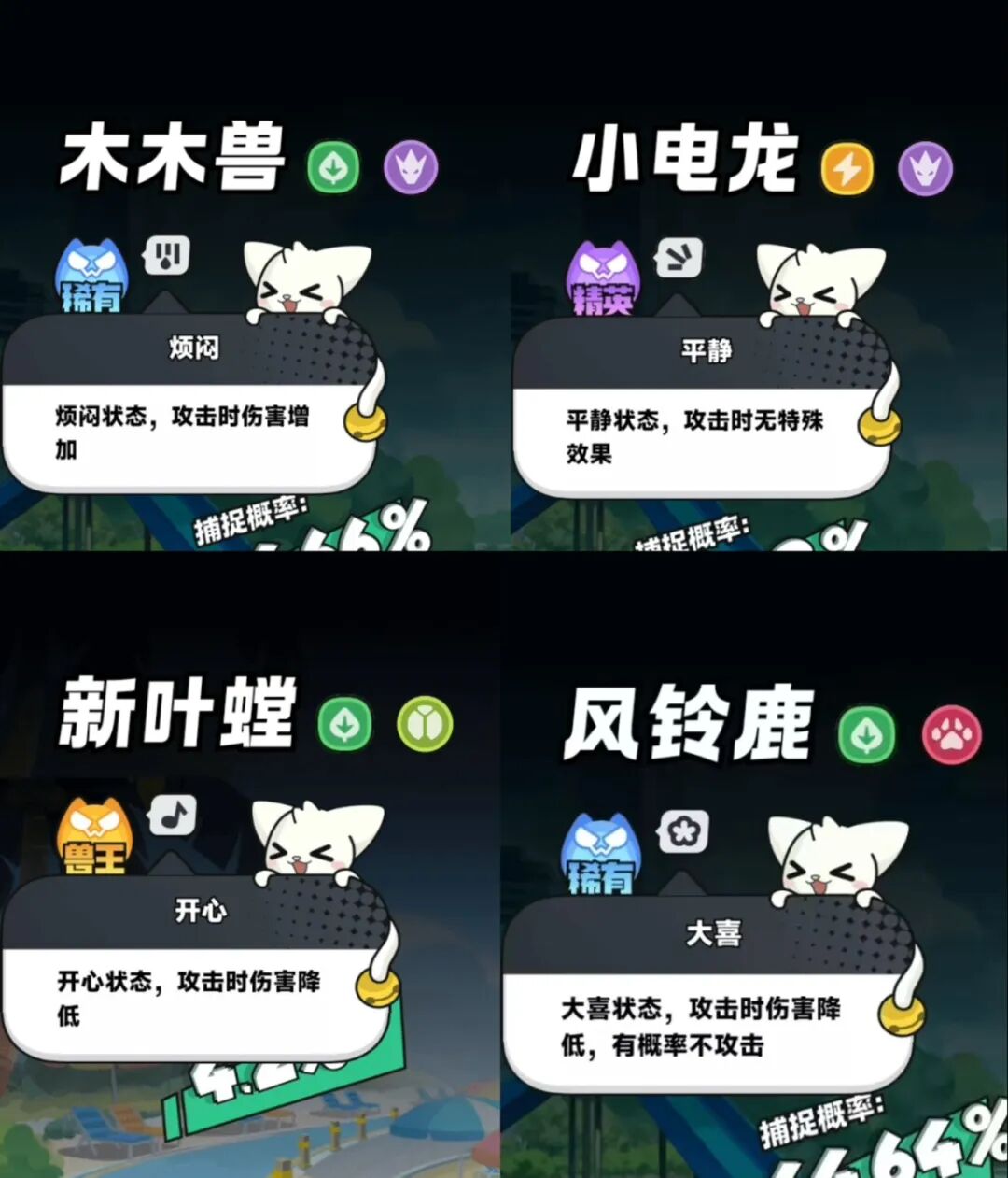 宠物心情状态界面
